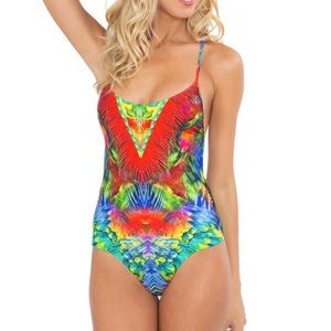 LULI FAMA Mundo de Colores One Piece Swimsuit